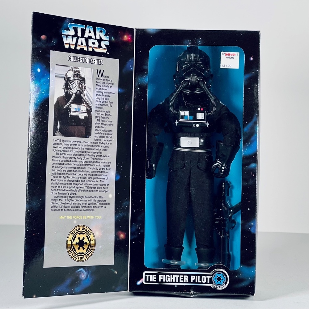 Star Wars 1997 TIE Fighter Pilot Collector Series 12" Figure Vintage NEW Empire